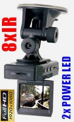 Kamera Samochodowa FULL HD!! z LCD 2"+2LED + 8IR.