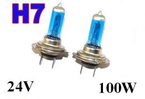 Żarówki (2szt.) H7 Xenon H.I.D. Light Blue do Ciężarówek... (24V - moc 100W) - Homologowane.