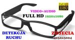 Szpiegowskie Okulary FULL HD Nagrywające Obraz i Dźwięk + Detekcja Ruchu itd.