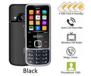 Telefon GSM z Modulatorem / Zmieniaczem Głosu + Nagrywanie Rozmów Telef... (obsługa do 4 kart SIM).